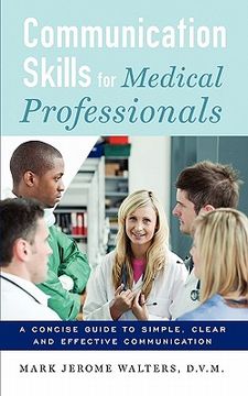 portada communication skills for medical professionals (in English)