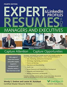 portada Expert Resumes and Linkedin Profiles for Managers & Executives (en Inglés)