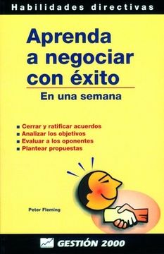 portada Aprenda a negociar con éxito: En una semana (in Spanish)