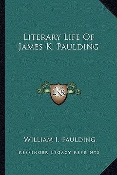 portada literary life of james k. paulding (in English)