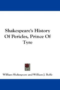 portada shakespeare's history of pericles, prince of tyre