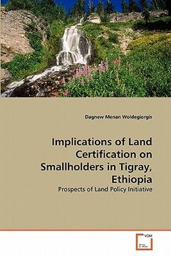 portada implications of land certification on smallholders in tigray, ethiopia (en Inglés)