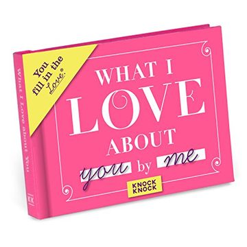 portada Knock Knock What I Love About You Fill In The Love Journal