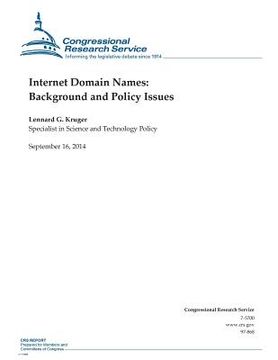 portada Internet Domain Names: Background and Policy Issues
