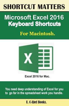 portada Microsoft Excel 2016 Keyboard Shortcuts For Macintosh (en Inglés)