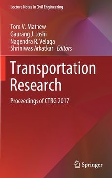 portada Transportation Research: Proceedings of Ctrg 2017 (en Inglés)