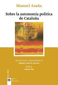 portada Sobre la Autonomía Política de Cataluña