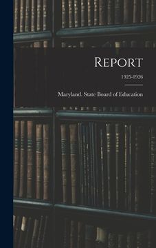portada Report; 1925-1926 (en Inglés)