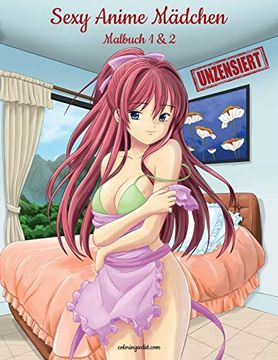 portada Sexy Anime Mädchen Unzensiert Malbuch 1 & 2 