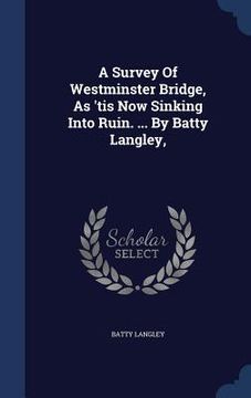 portada A Survey Of Westminster Bridge, As 'tis Now Sinking Into Ruin. ... By Batty Langley,