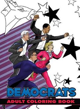 portada Political Power: Democrats Adult Coloring Book 