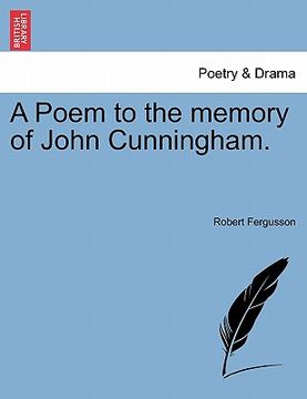 portada a poem to the memory of john cunningham. (en Inglés)