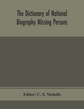 portada The dictionary of national biography Missing Persons (in English)