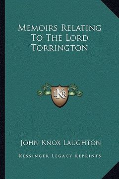 portada memoirs relating to the lord torrington