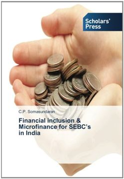 portada Financial inclusion & Microfinance for SEBC's   in India
