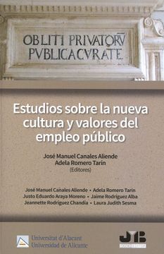 portada Estudios Sobre la Nueva Cultura y Valores del Empleo Público (in Spanish)