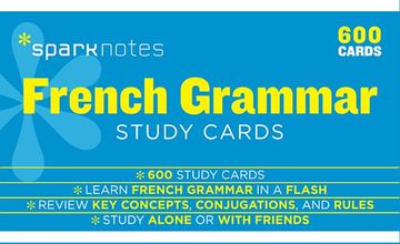 portada French Grammar Sparknotes Study Cards: Volume 8 (en Inglés)
