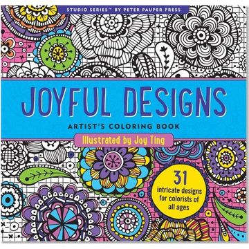 portada Joyful Designs Adult Coloring Book (31 stress-relieving designs) (Studio) (in English)