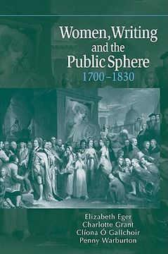 portada Women Writing pub Sphere 1700-1830 (en Inglés)