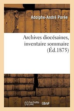 portada Archives Diocésaines, Inventaire Sommaire (Religion) 