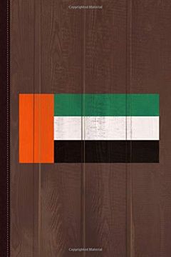 portada Uae Flag Journal Not: Blank Lined Ruled for Writing 6x9 110 Pages 