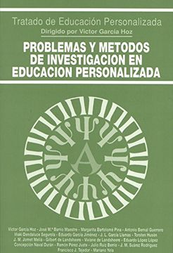 portada Problemas y métodos de investigación en educación personalizada (Educación y Pedagogía) (in Spanish)