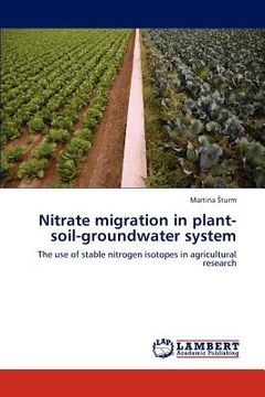 portada nitrate migration in plant-soil-groundwater system (en Inglés)