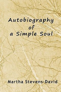 portada autobiography of a simple soul (in English)