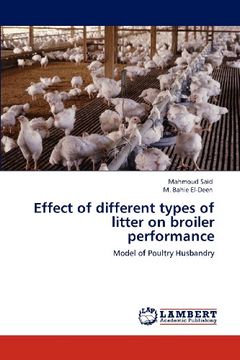 portada effect of different types of litter on broiler performance (en Inglés)