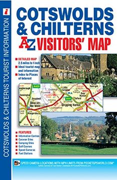 portada Cotswolds & Chilterns A-Z Visitors' Map (en Inglés)