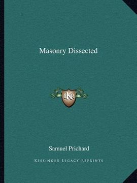 portada masonry dissected (en Inglés)