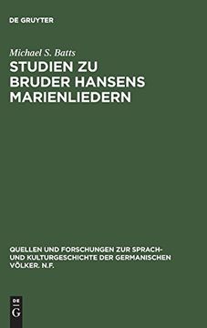 portada Studien zu Bruder Hansens Marienliedern (en Alemán)