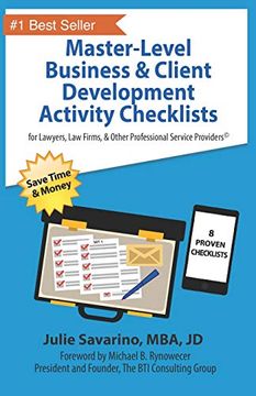 portada Master-Level Business & Client Development Activity Checklists - set 1: For Lawyers, law Firms, and Other Professional Services Providers (Master-Level Business Development Activity Checklists) (en Inglés)