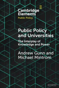 portada Public Policy and Universities (Elements in Public Policy) 