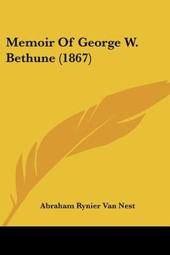 portada memoir of george w. bethune (1867) (en Inglés)