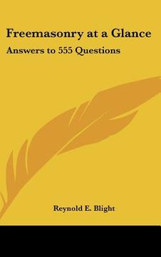 portada freemasonry at a glance: answers to 555 questions (en Inglés)