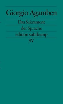 portada Das Sakrament der Sprache (in German)