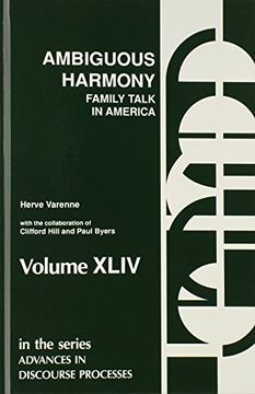 portada ambiguous harmony: family talk and culture in america (en Inglés)