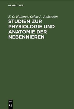 portada Studien zur Physiologie und Anatomie der Nebennieren (en Alemán)