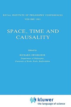 portada space, time and causality: royal institute of philosophy conferences volume 1981