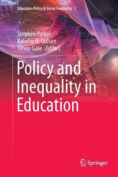 portada Policy and Inequality in Education (en Inglés)