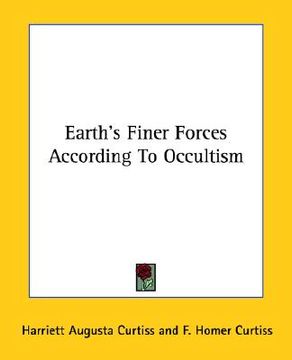 portada earth's finer forces according to occultism (in English)