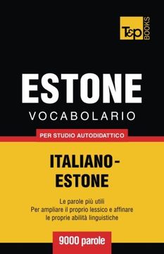 portada Vocabolario Italiano-Estone per studio autodidattico - 9000 parole (Italian Edition)