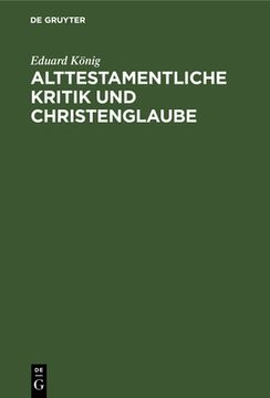 portada Alttestamentliche Kritik und Christenglaube: Ein Wort zum Frieden (in German)