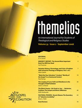 portada Themelios, Volume 33, Issue 2