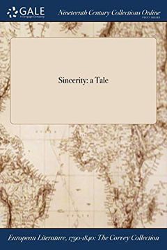 portada Sincerity: A Tale (in English)