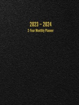 portada 2023 – 2024 2-Year Monthly Planner: 24-Month Calendar (Black) - Large (in English)