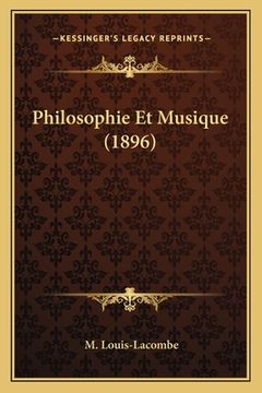 portada Philosophie Et Musique (1896) (en Francés)