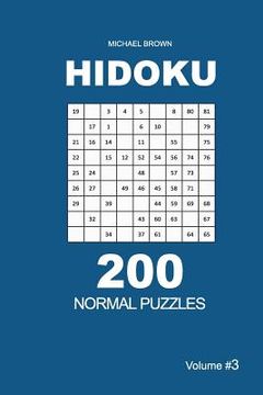 portada Hidoku - 200 Normal Puzzles 9x9 (Volume 3) (en Inglés)