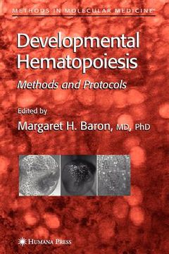 portada developmental hematopoiesis: methods and protocols (en Inglés)